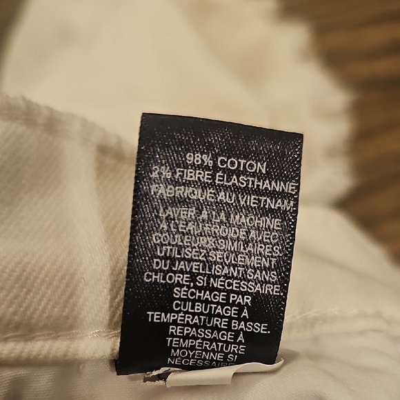 Express White Distressed Jean Shorts - Picture 11 of 11